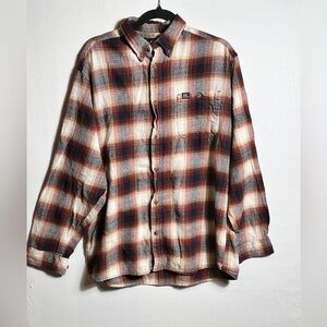 RealTree Plaid Button Up Flannel Shirt for Men 2X